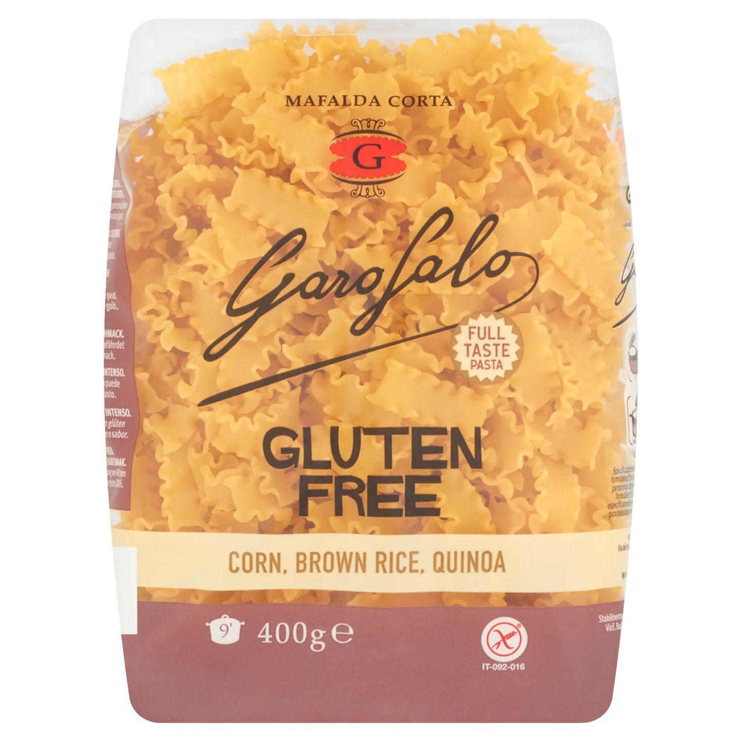 Garofalo Gluten Free Mafalda Corta (400g)