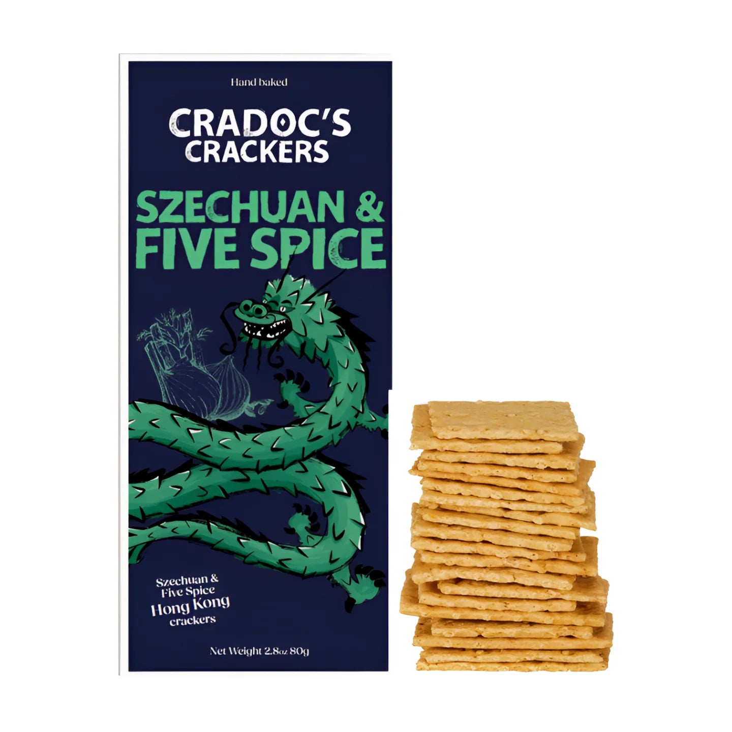 Cradoc’s Szechuan & Five Spice Crackers (80g)