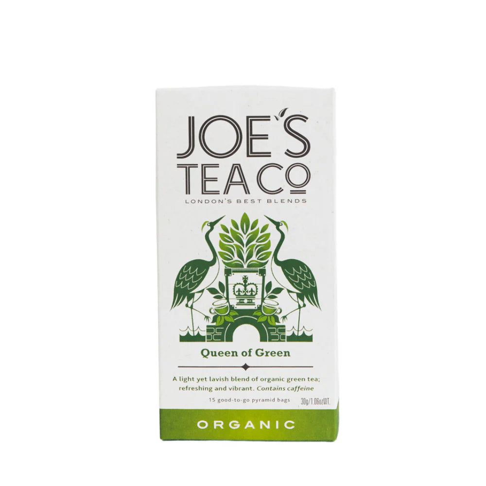 Joe’s Tea Co Queen Of Green Organic Tea (15 Pyramids)