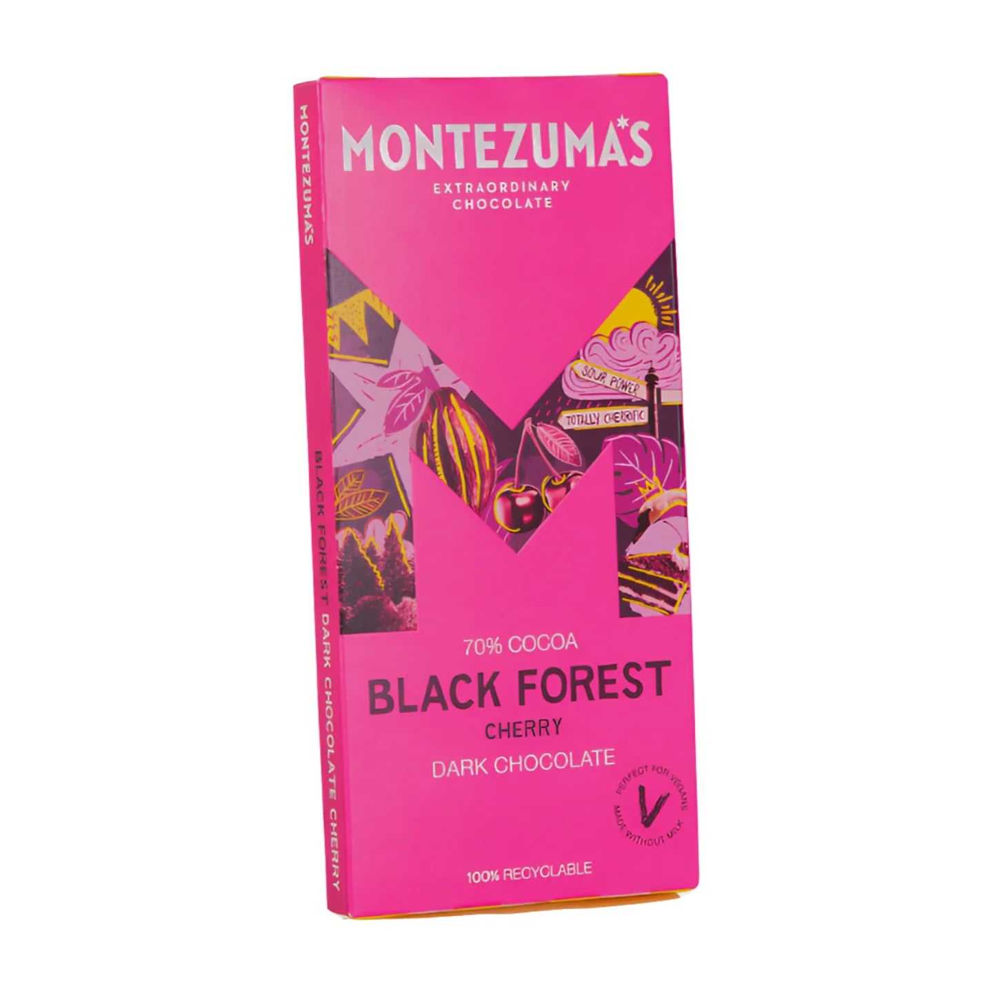 Montezuma’s Black Forest Dark Chocolate with Cherry (90g)