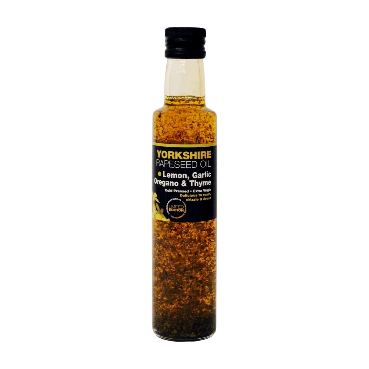 Yorkshire Rapeseed Oil - Lemon, Garlic, Oregano & Thyme (250ml)